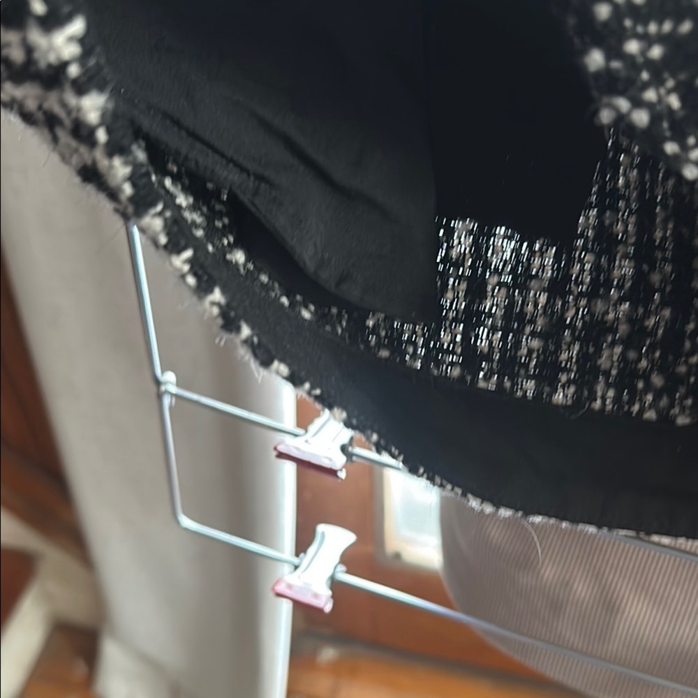 L'AGENCE Black and White Houndstooth Mini Shorts - Picture 3 of 10